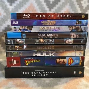 Marvel and DC Comics Superhero Movie DVD Lot